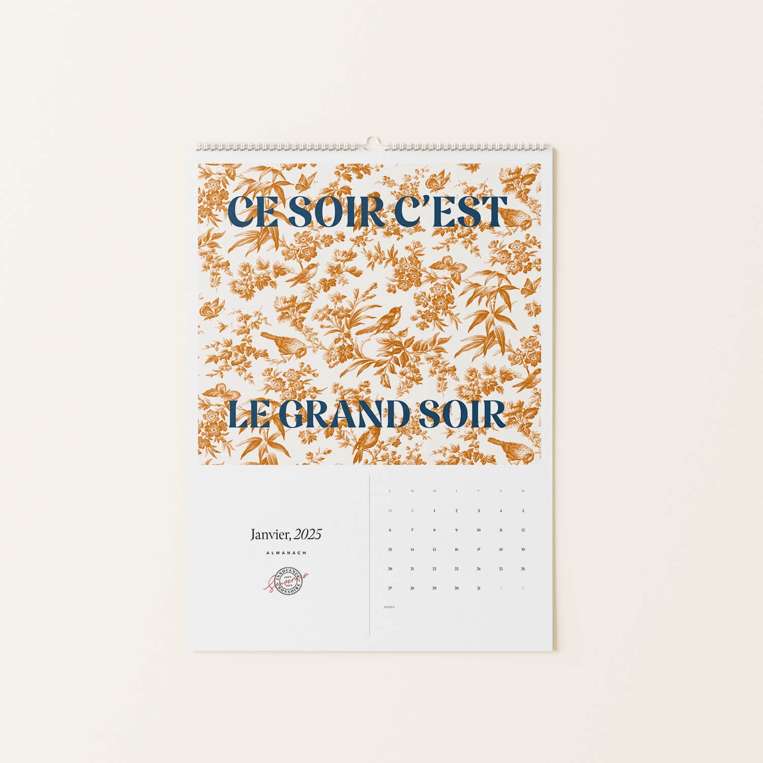 A3-Kalender Bonsoirs x Innocence