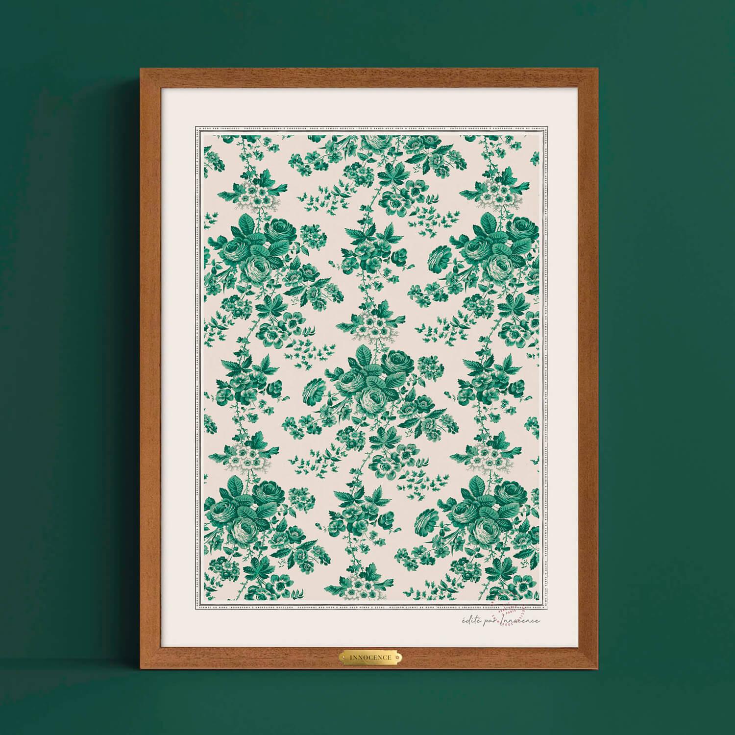 Poster Green Flower - Innocence