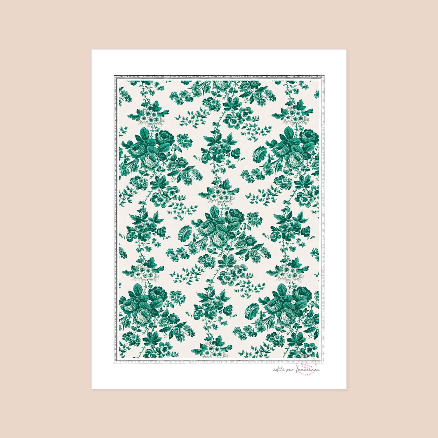 Poster Green Flower - Innocence