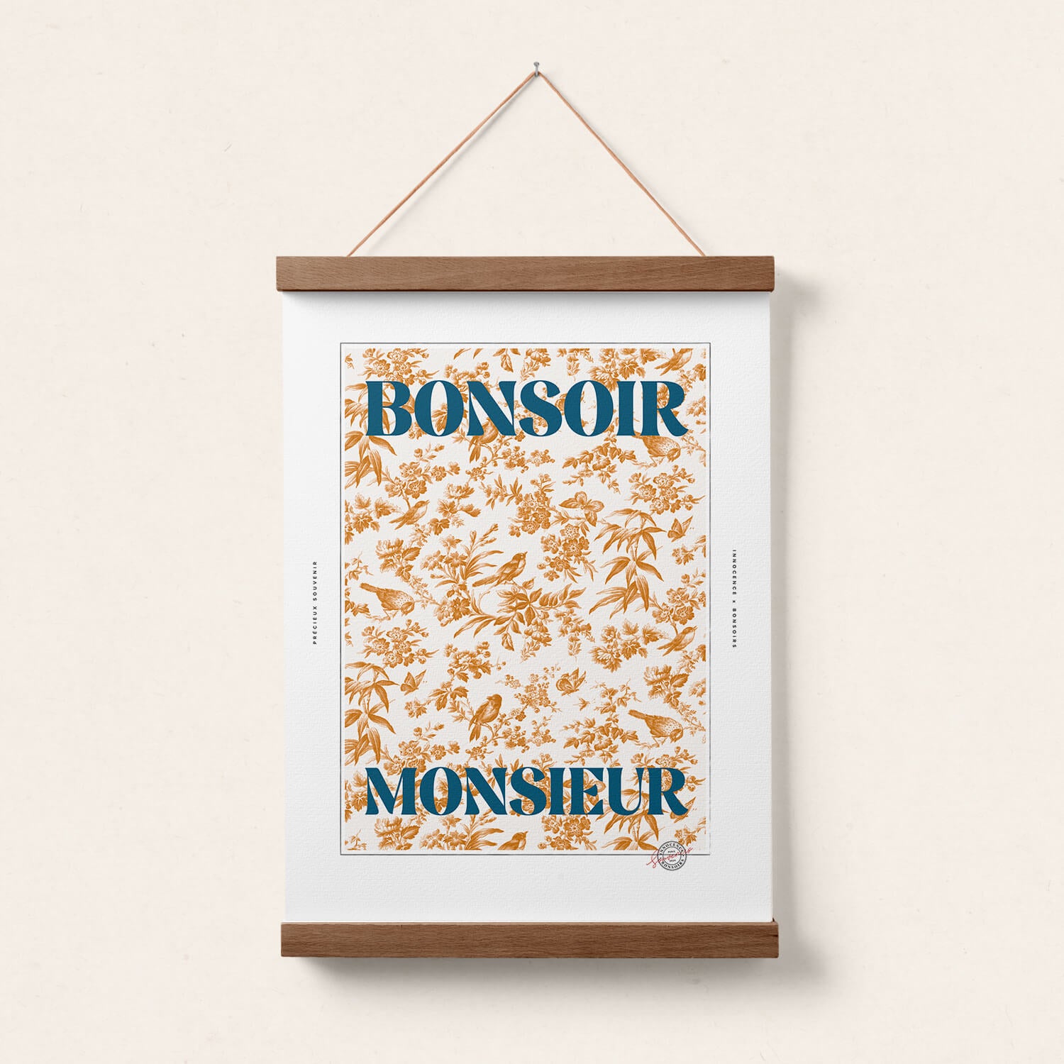 Poster "Bonsoir Monsieur"