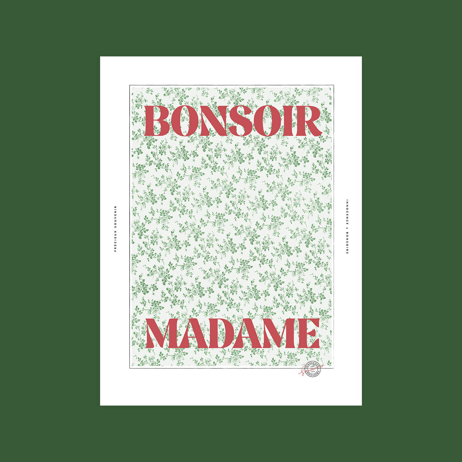 Poster "Bonsoir Madame"