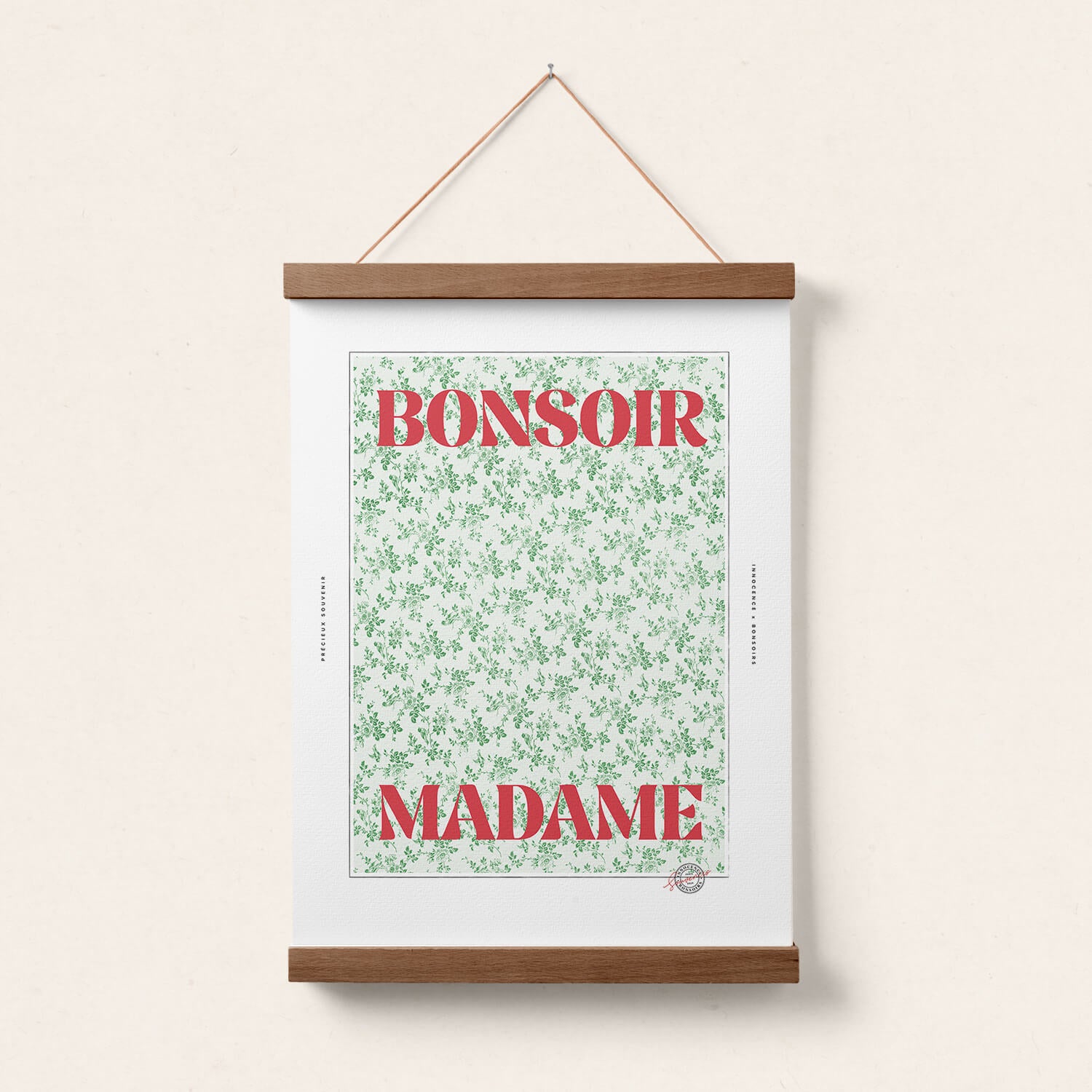 Poster "Bonsoir Madame"