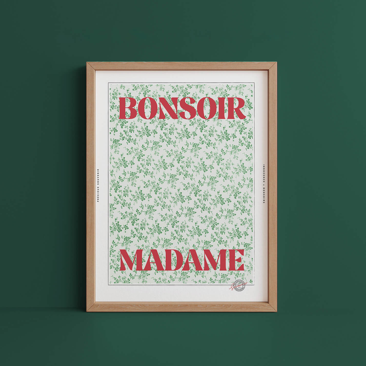 Affiche "Bonsoir Madame