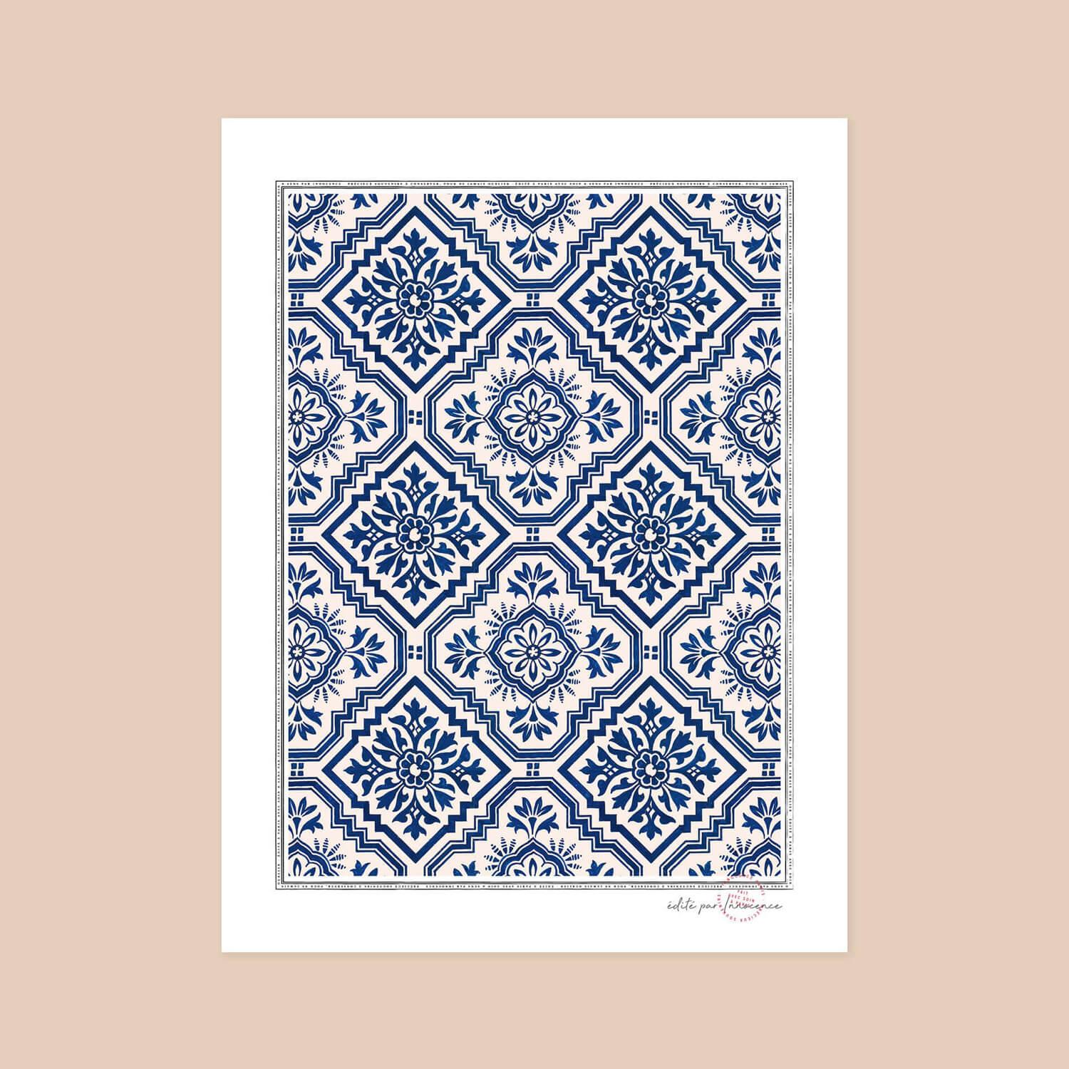 Poster Faience Blue - Innocence