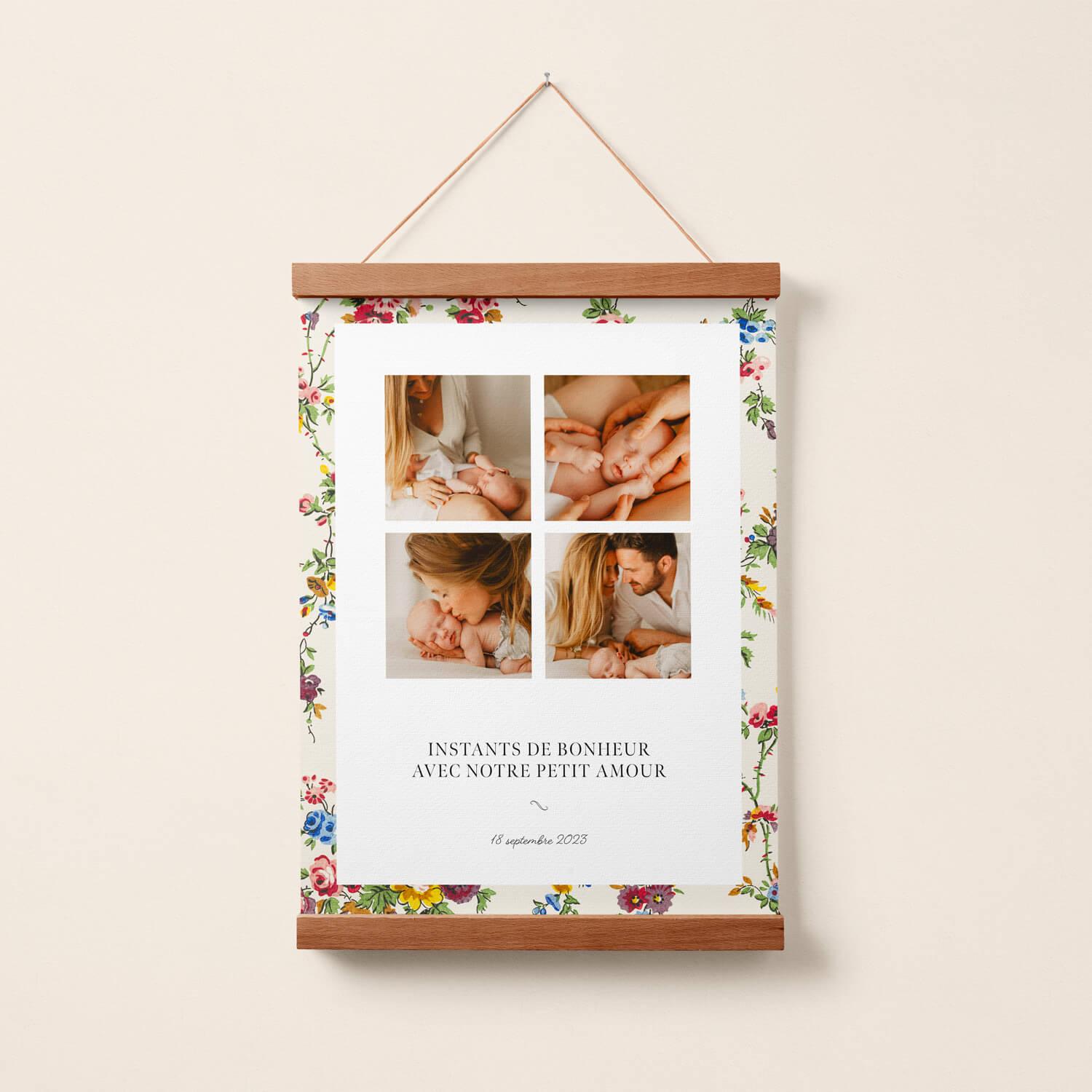 Puzzle Flowery Photo Poster - Innocence