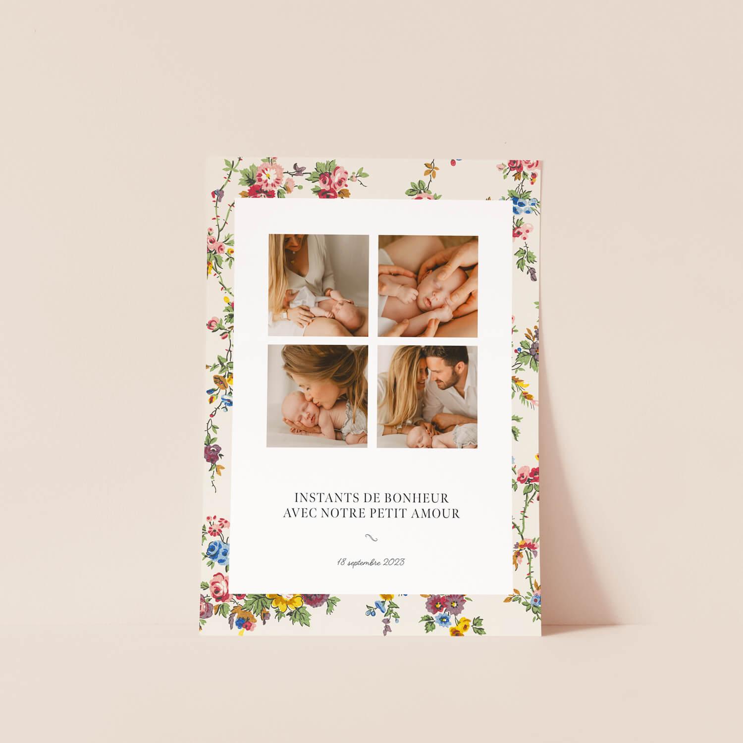 Puzzle Flowery Photo Poster - Innocence