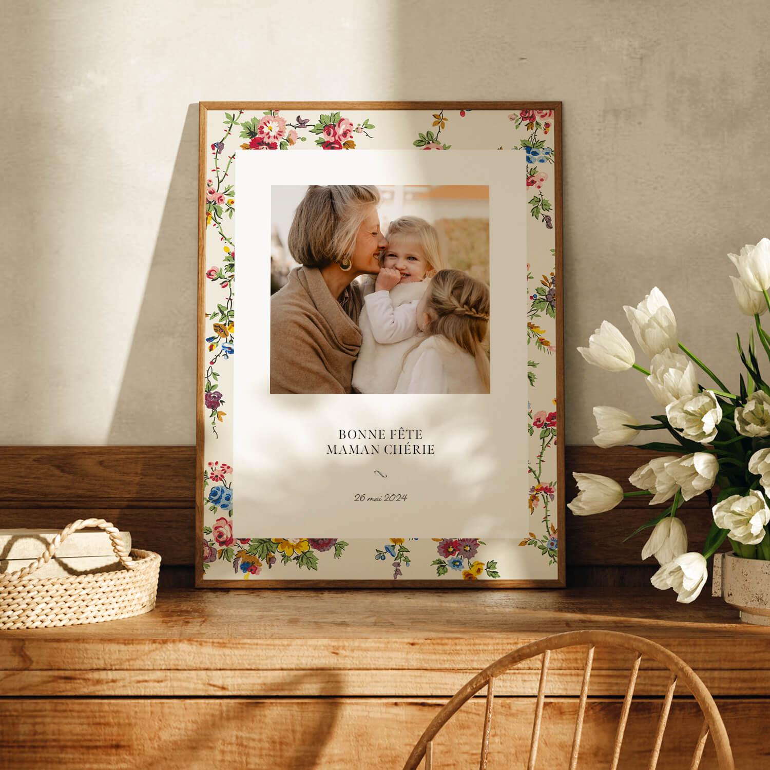 Puzzle Flowery Photo Poster - Innocence